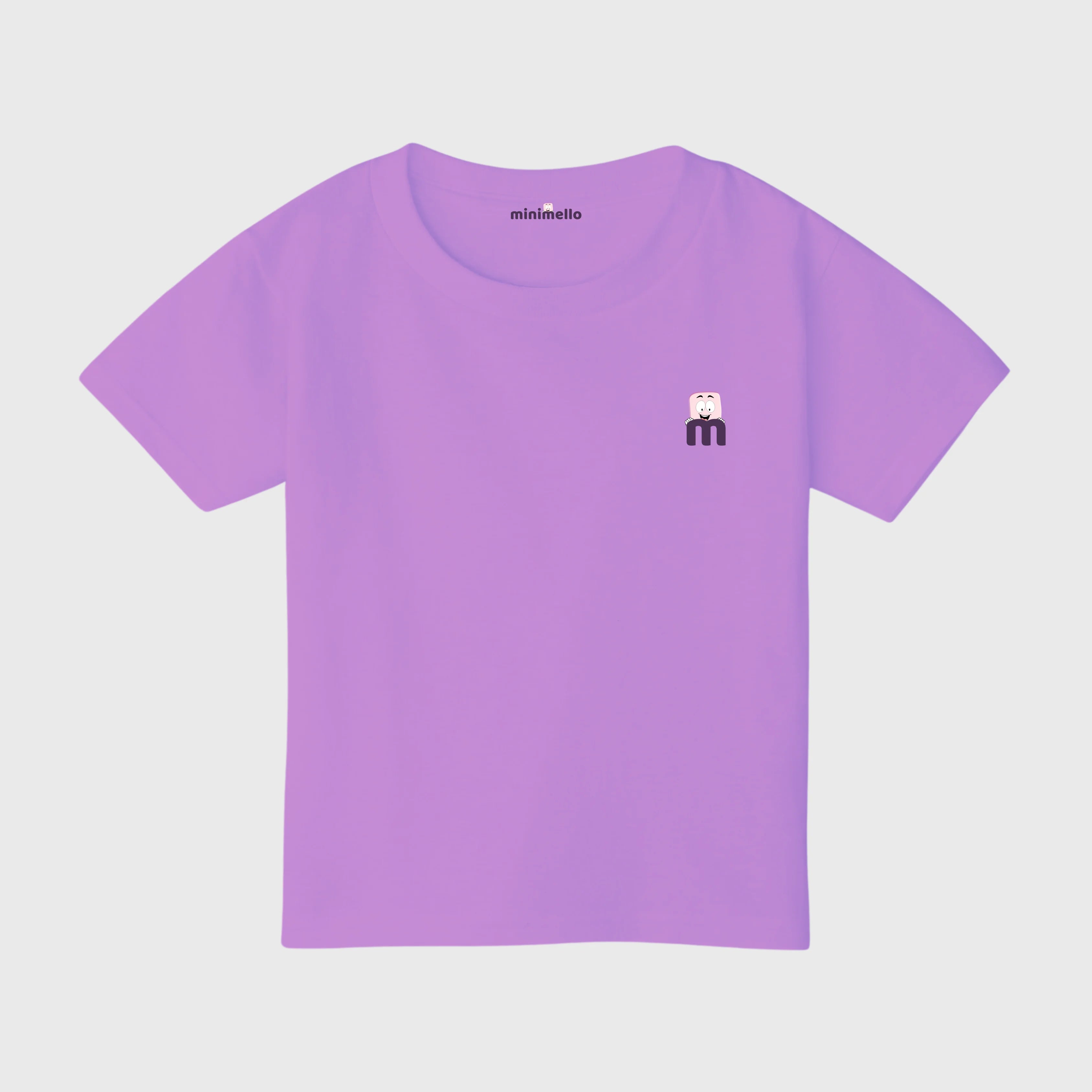 Minimello Signature Logo Tee – Light Purple - Minimello
