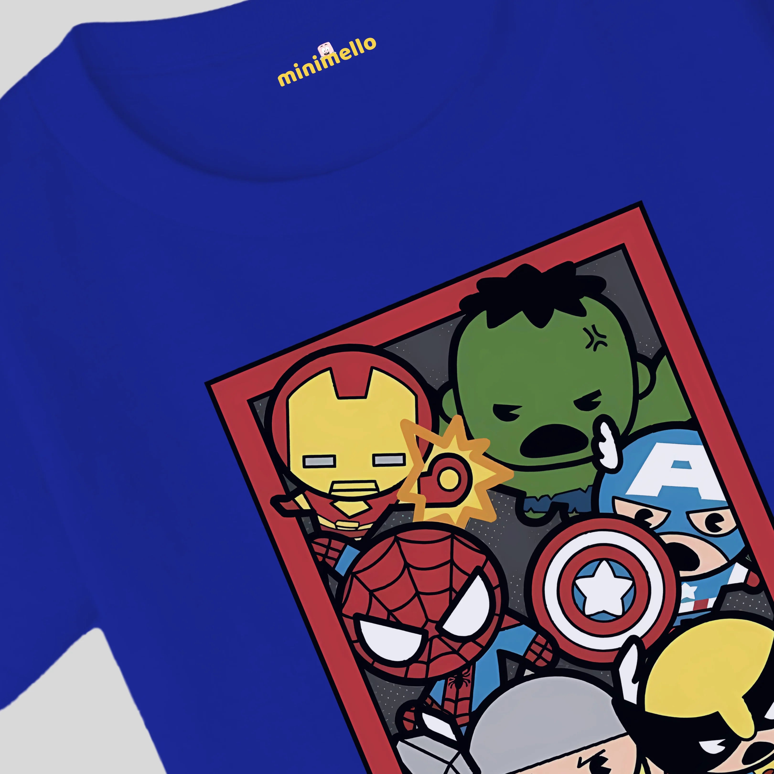 Marvel Avengers Chibi Print Kids T-Shirt - Minimello