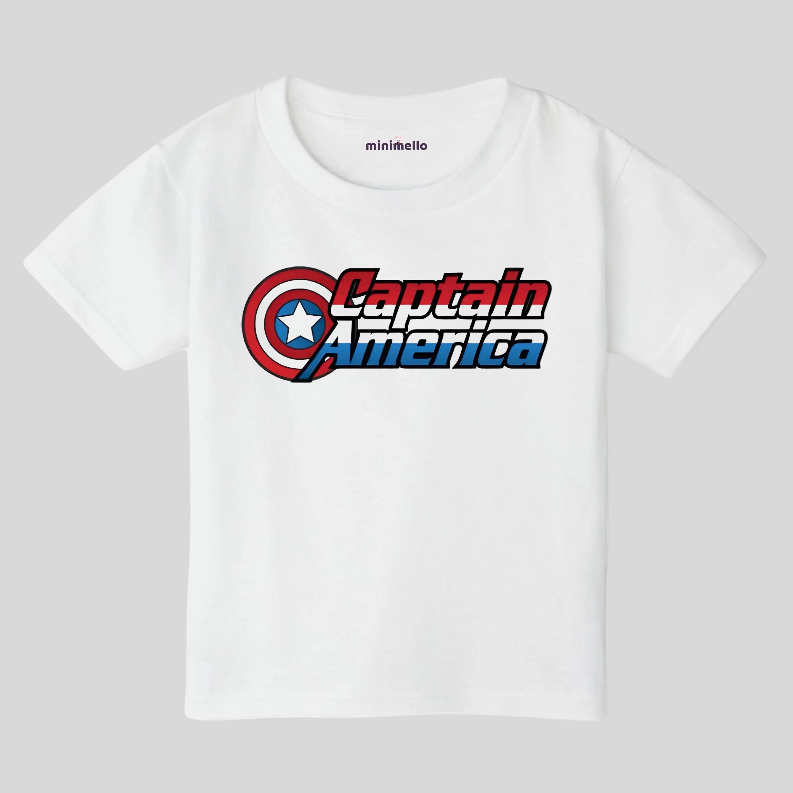 Captain America Shield Logo Kids T-Shirt - Minimello