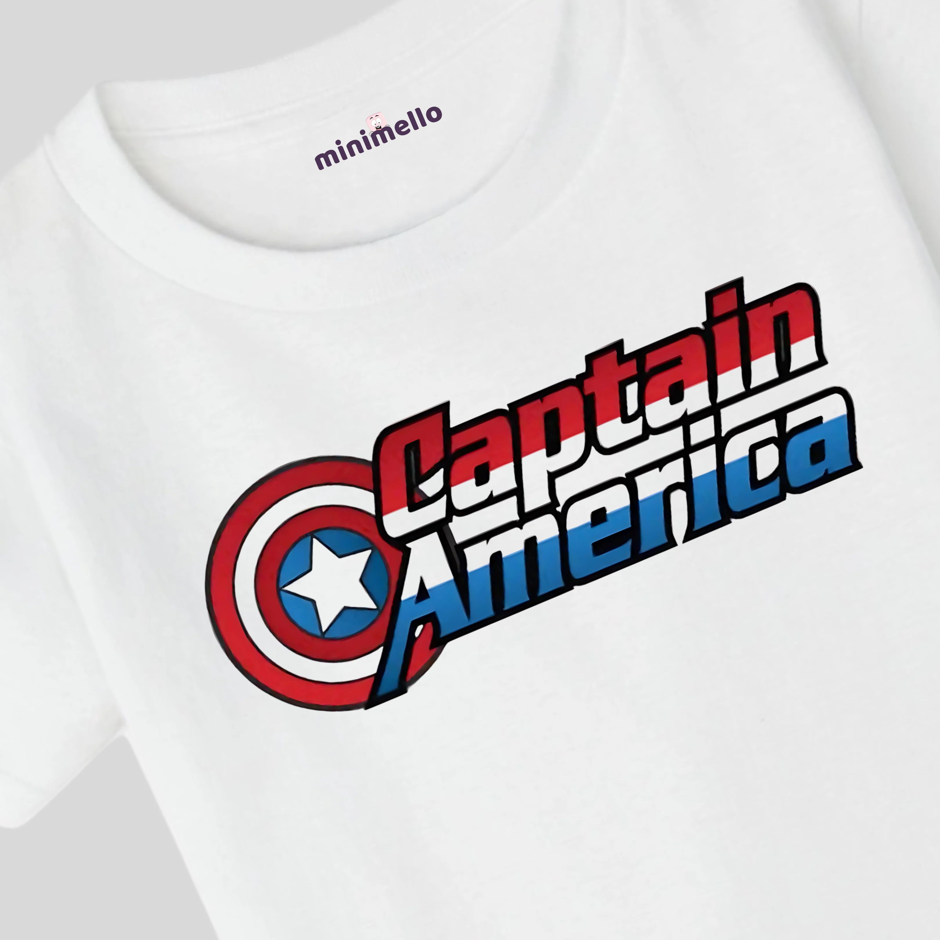 Captain America Shield Logo Kids T-Shirt - Minimello