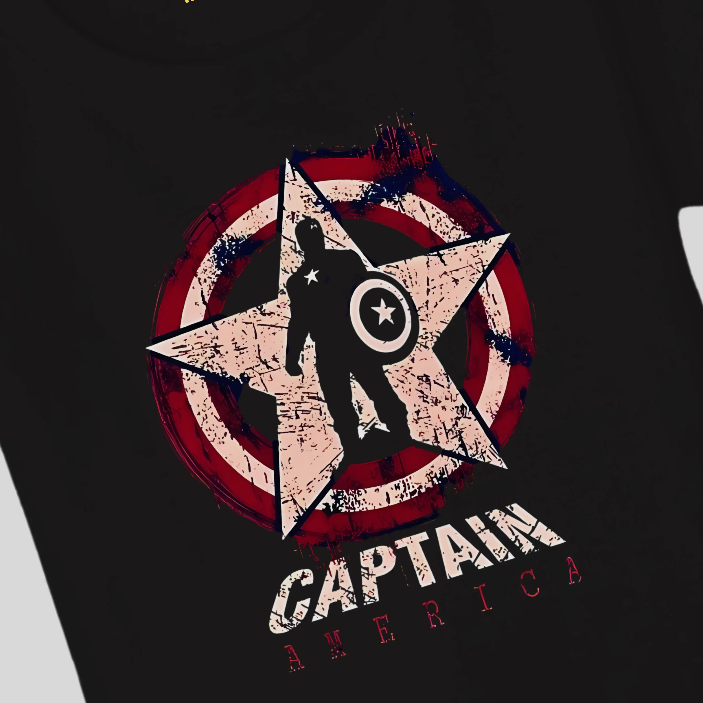 Captain America Star Shield Grunge Kids T-Shirt - Minimello