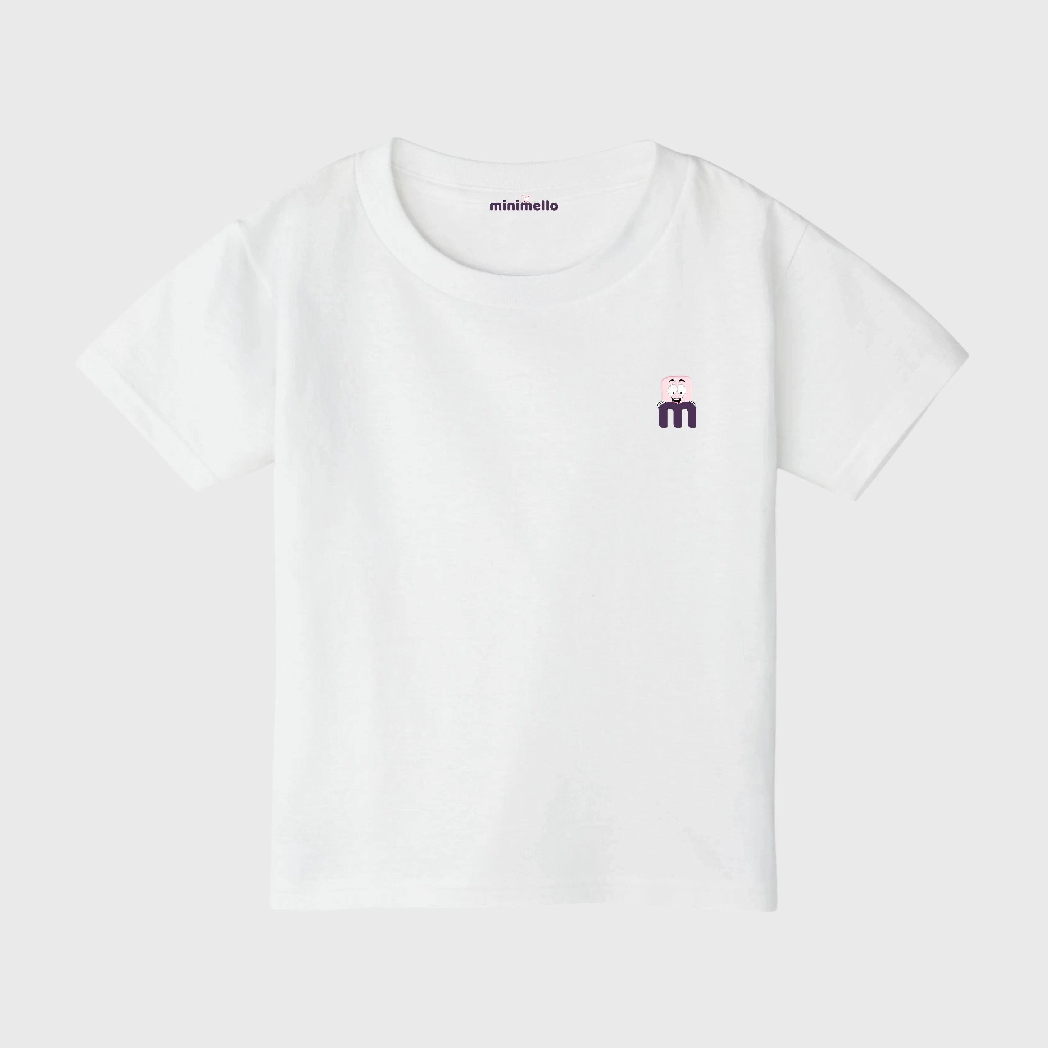 Minimello Signature Logo Tee – White - Minimello