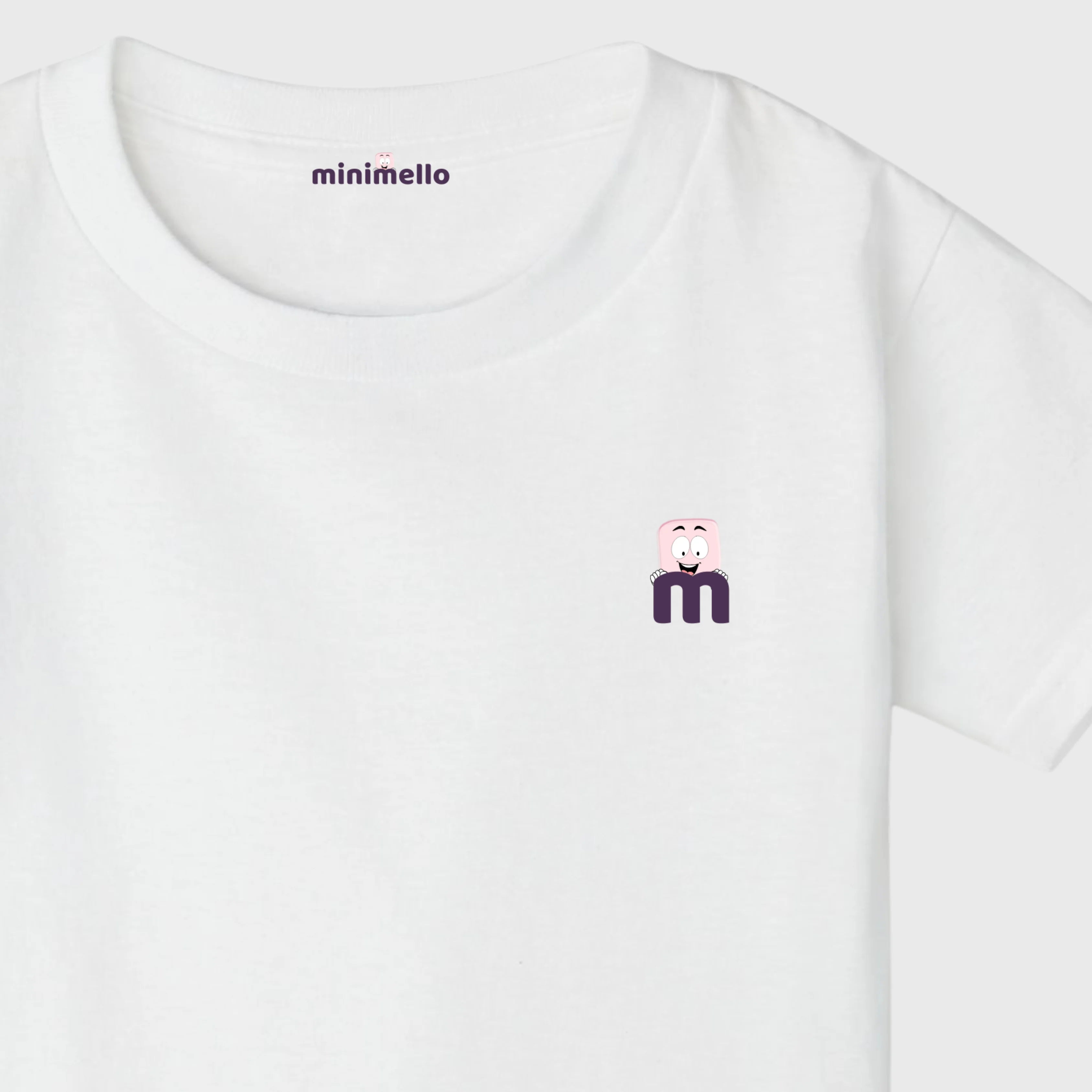 Minimello Signature Logo Tee – White