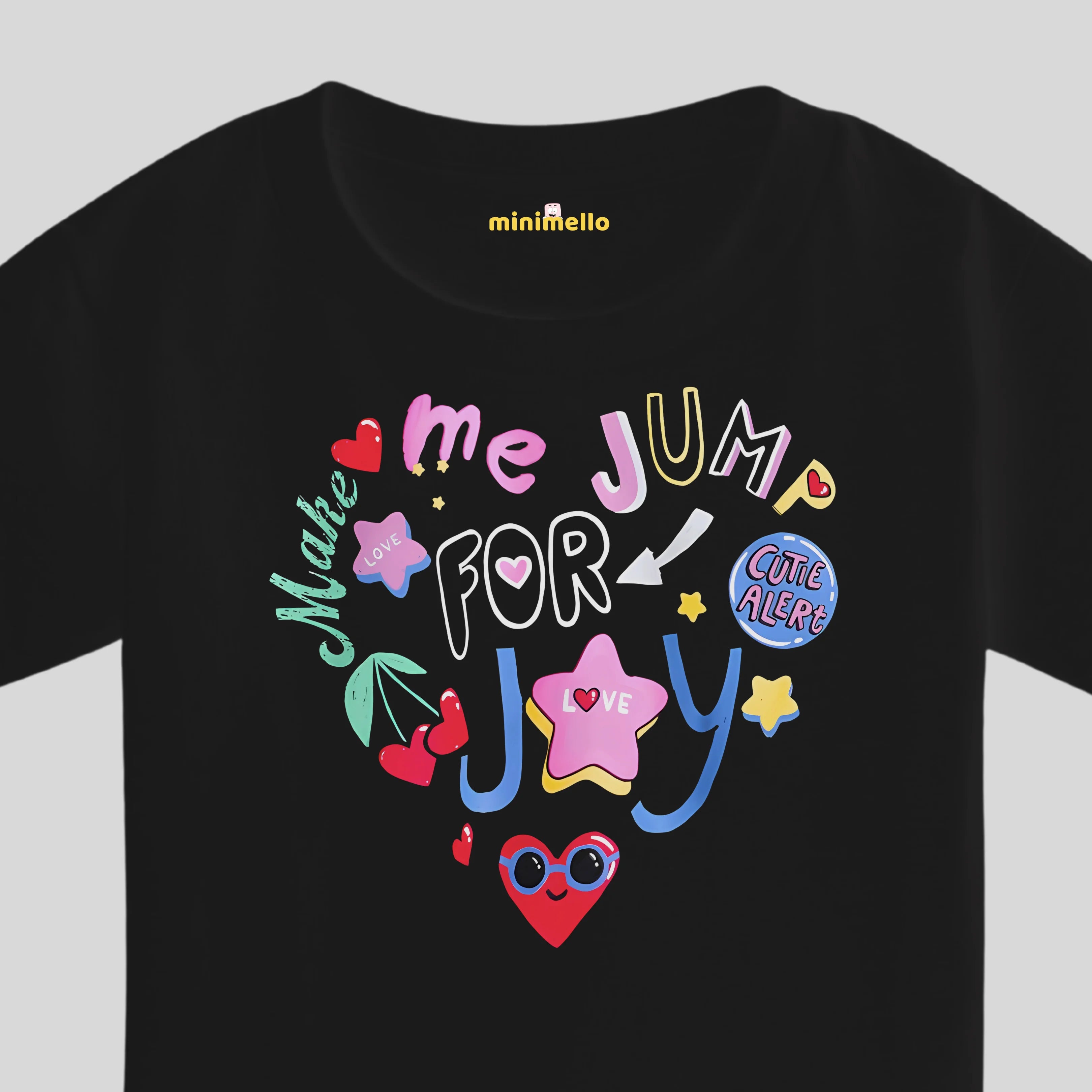 Jump for Joy Kids Tee – Black