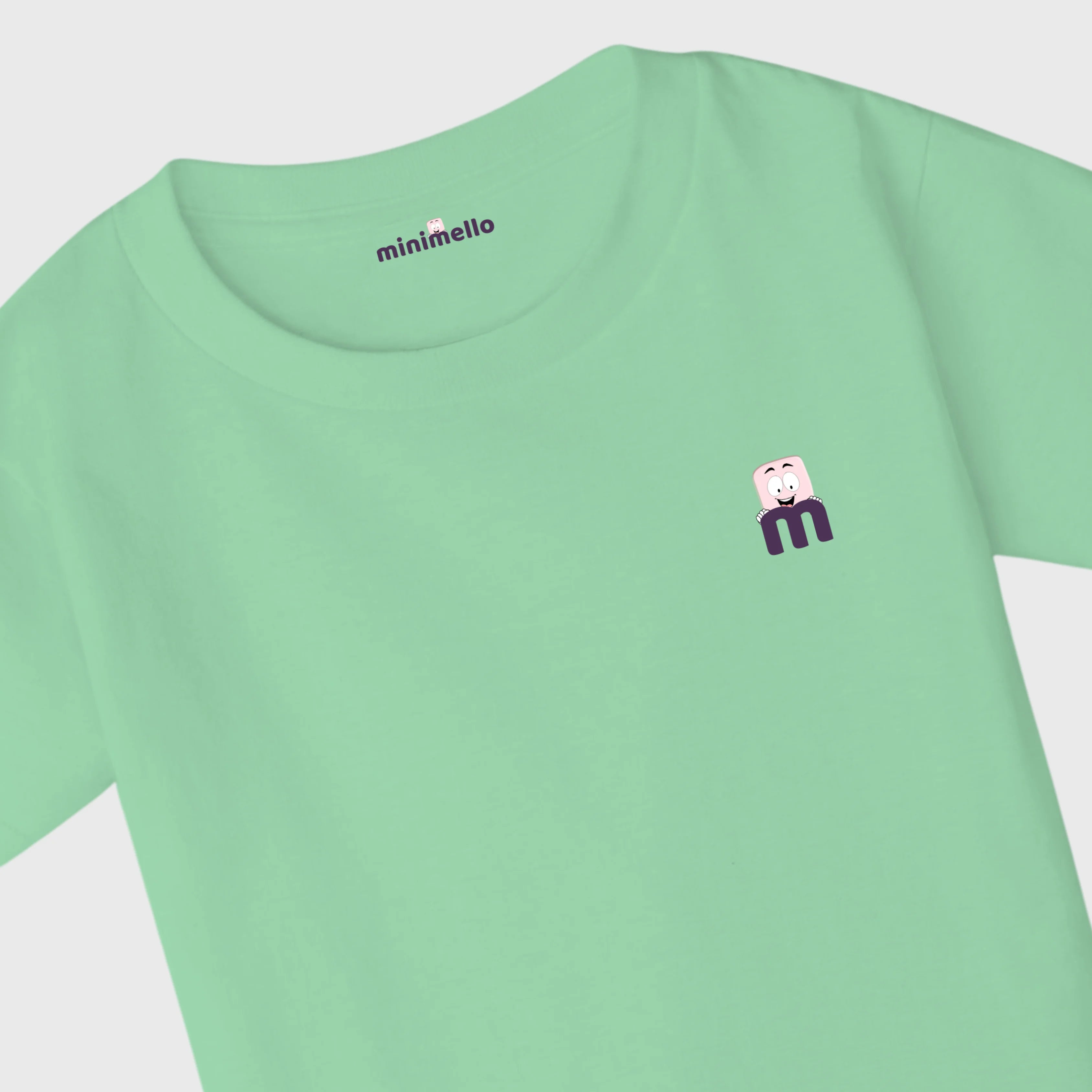 Minimello Signature Logo Tee – Mint Green - Minimello