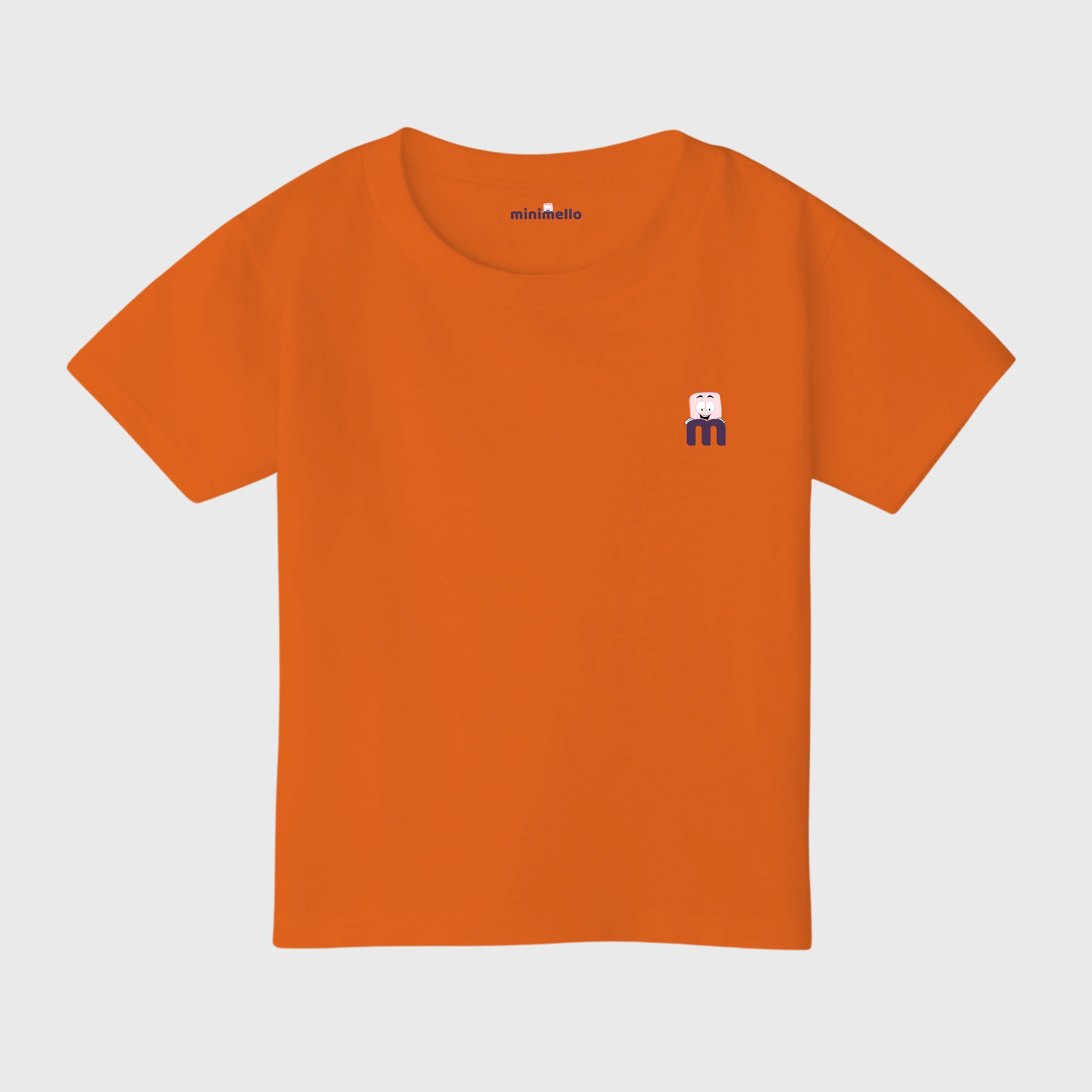 Minimello Signature Logo Tee – Orange - Minimello
