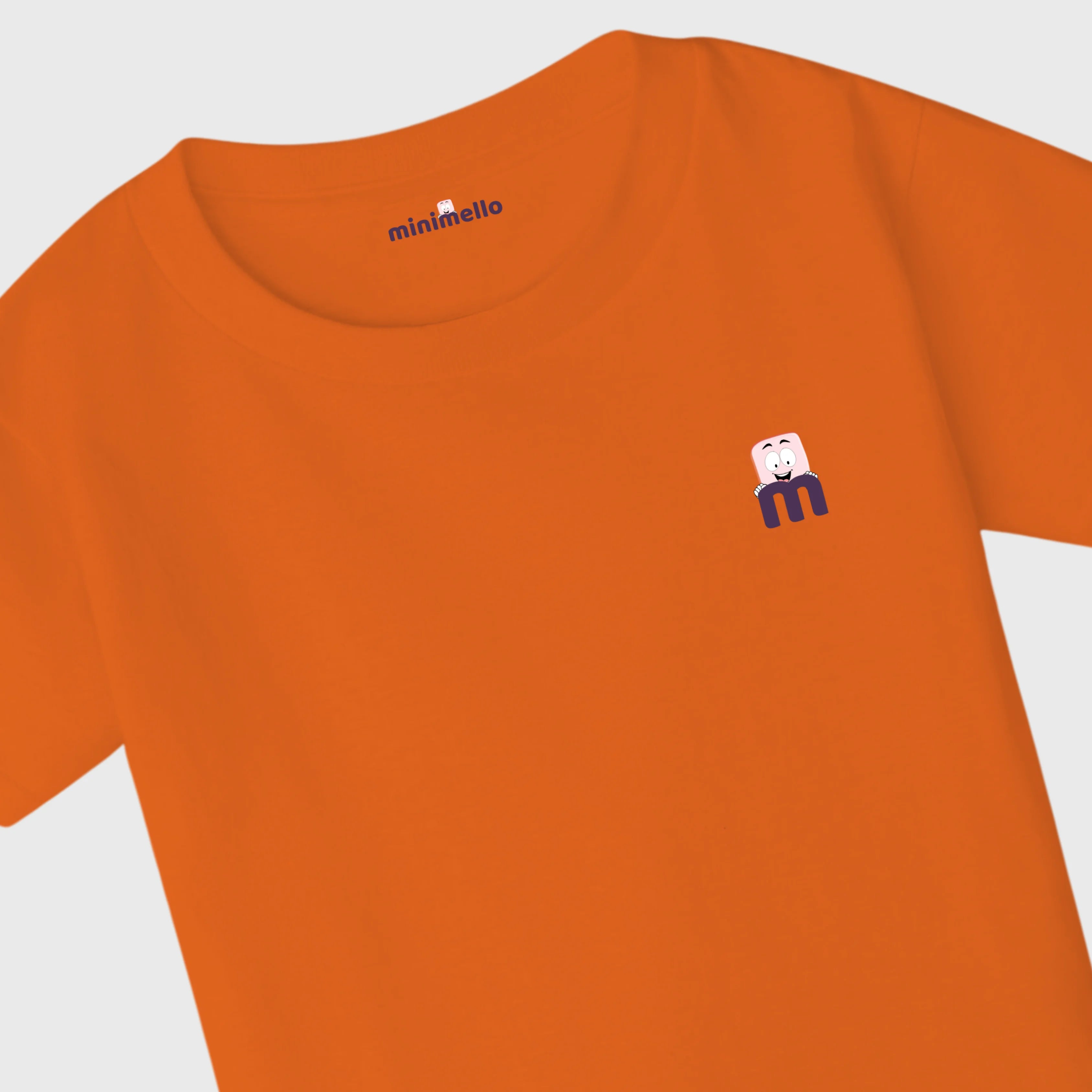 Minimello Signature Logo Tee – Orange - Minimello