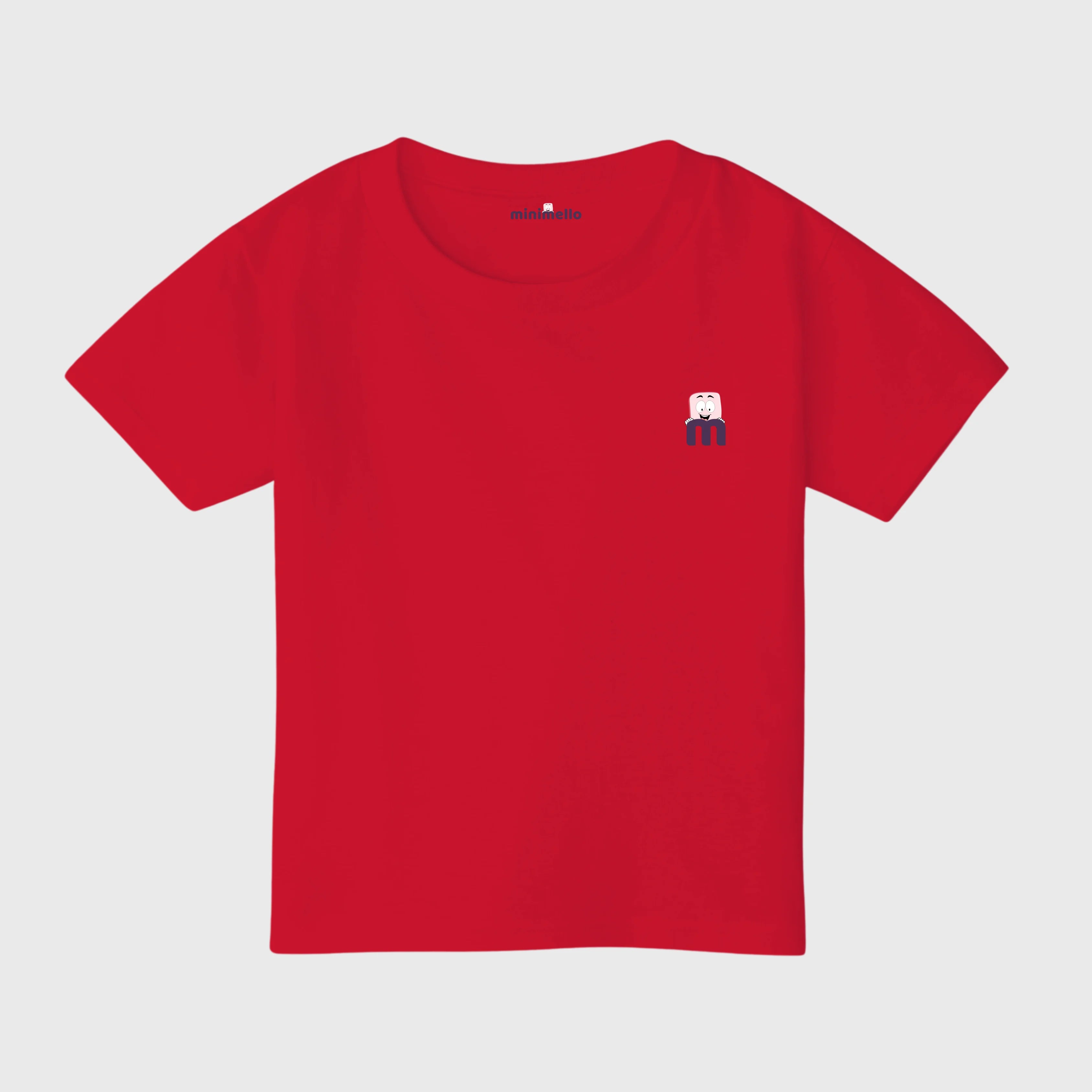 Minimello Signature Logo Tee – Red - Minimello