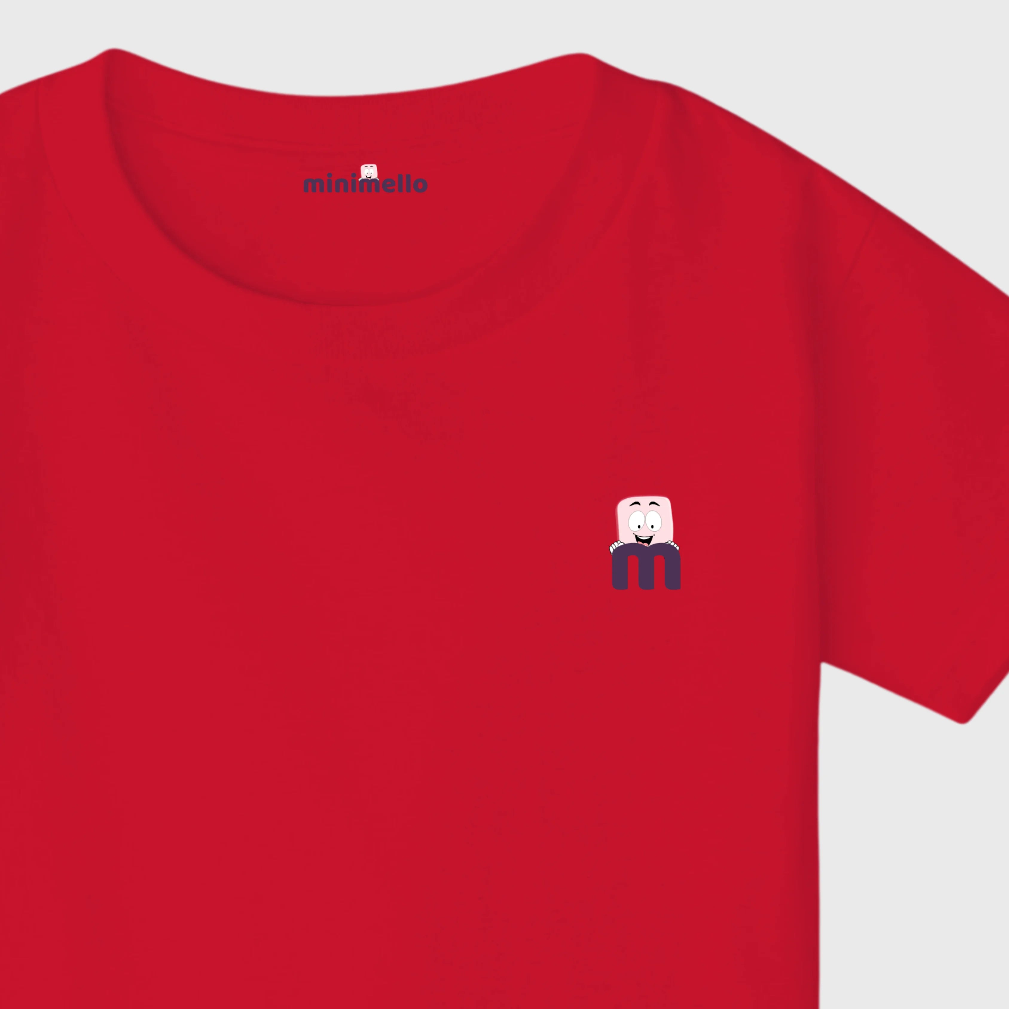 Minimello Signature Logo Tee – Red - Minimello
