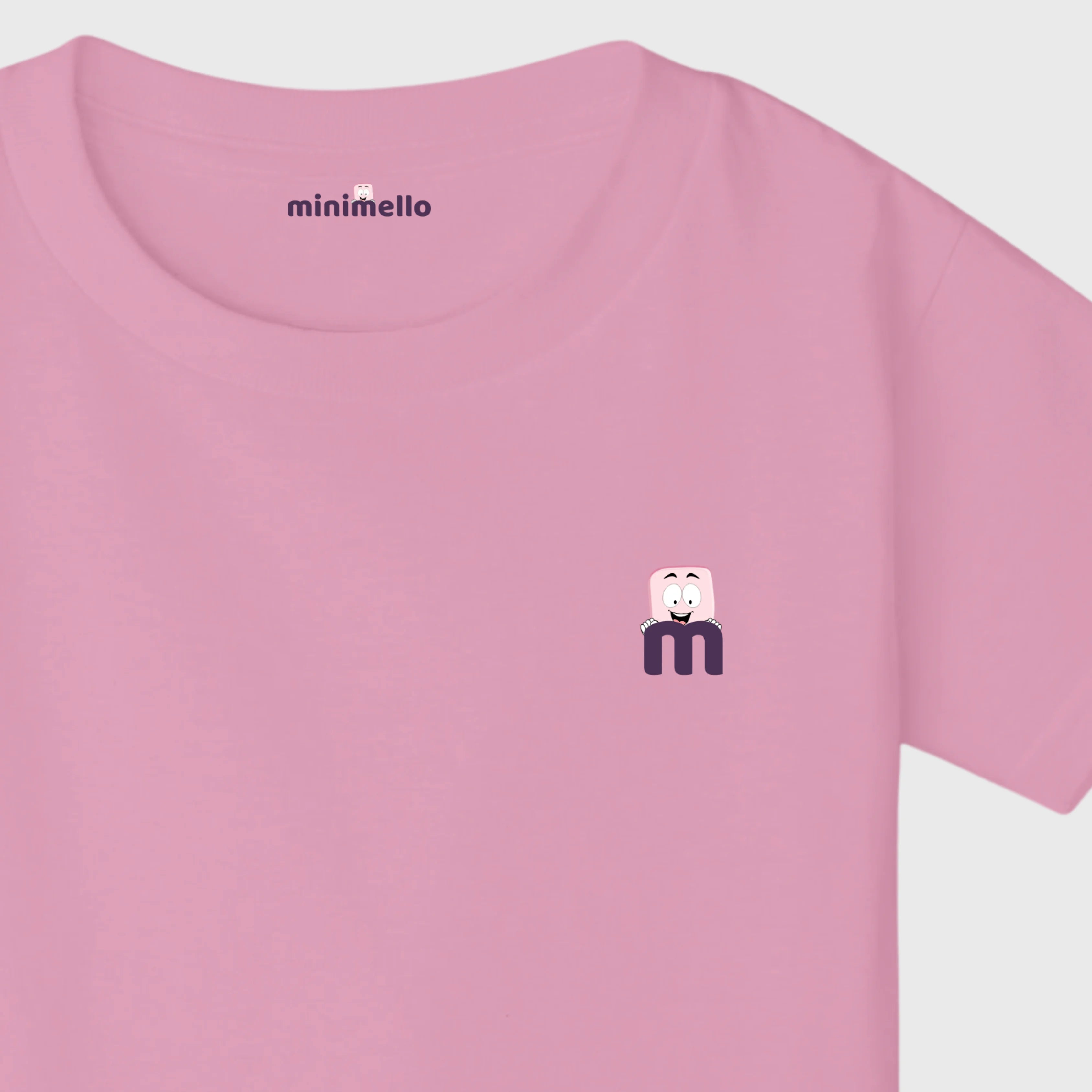 Minimello Signature Logo Tee – Pink