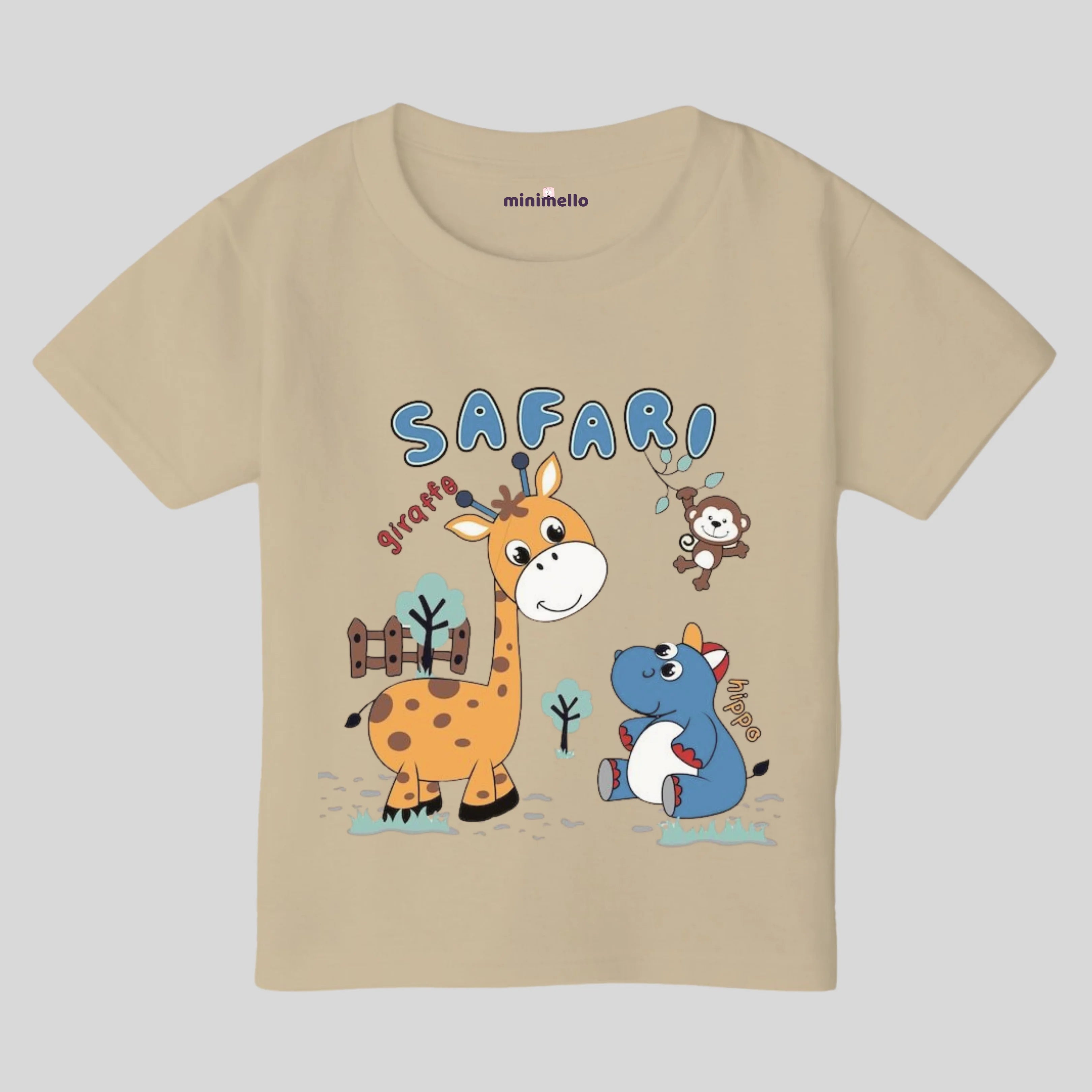 Safari Friends Kids Tee - Minimello