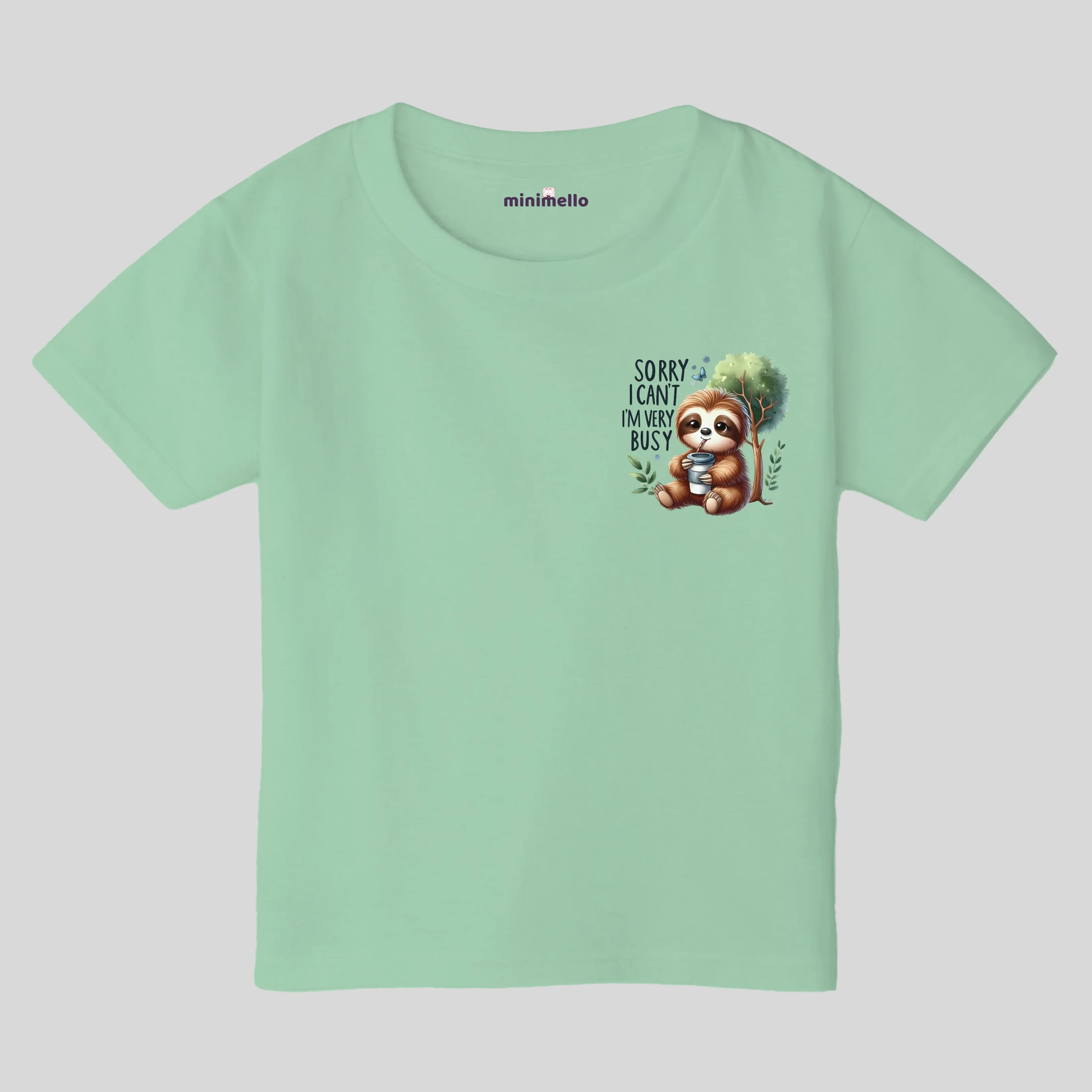 Busy Sloth Kids Tee - Minimello