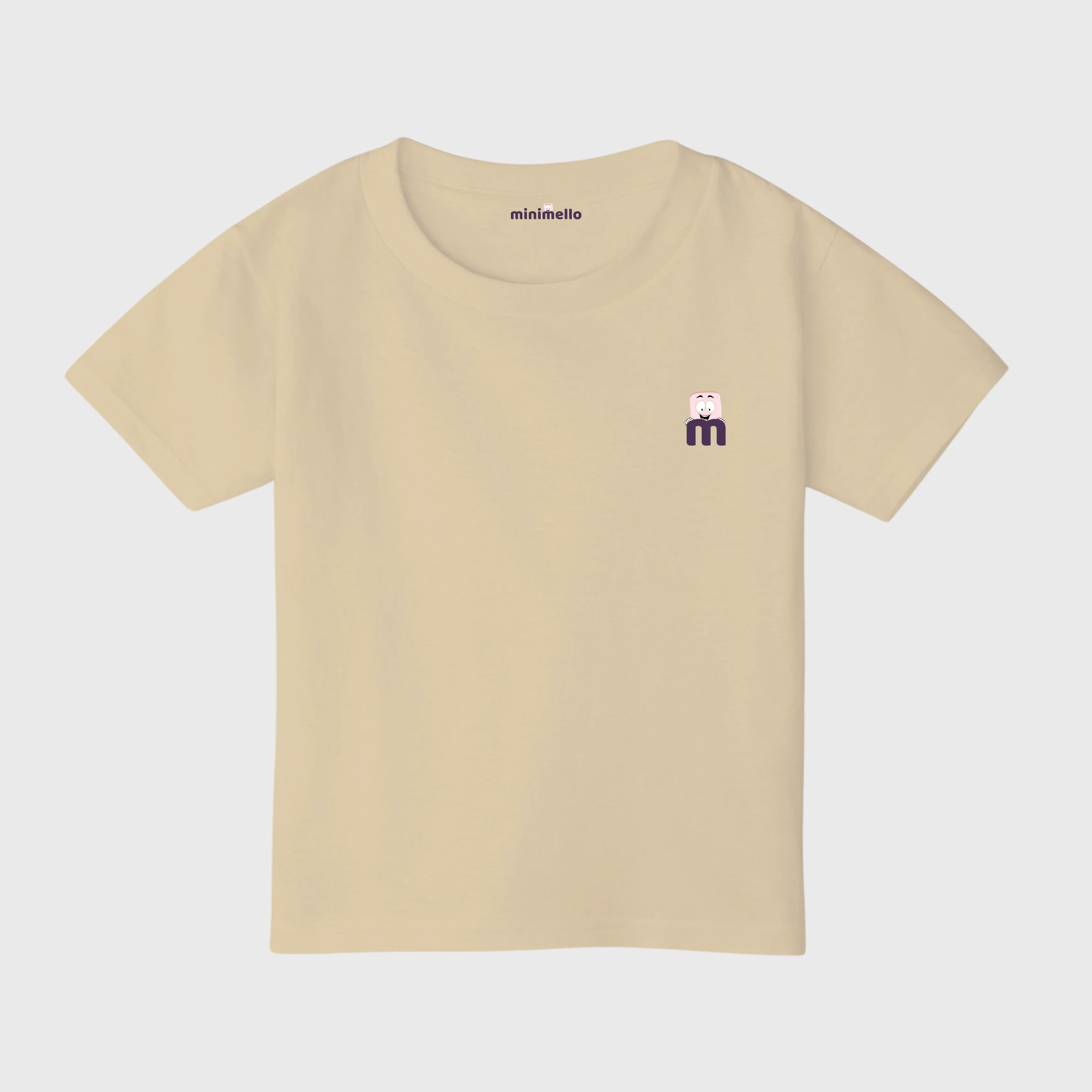Minimello Signature Logo Tee – beidge - Minimello