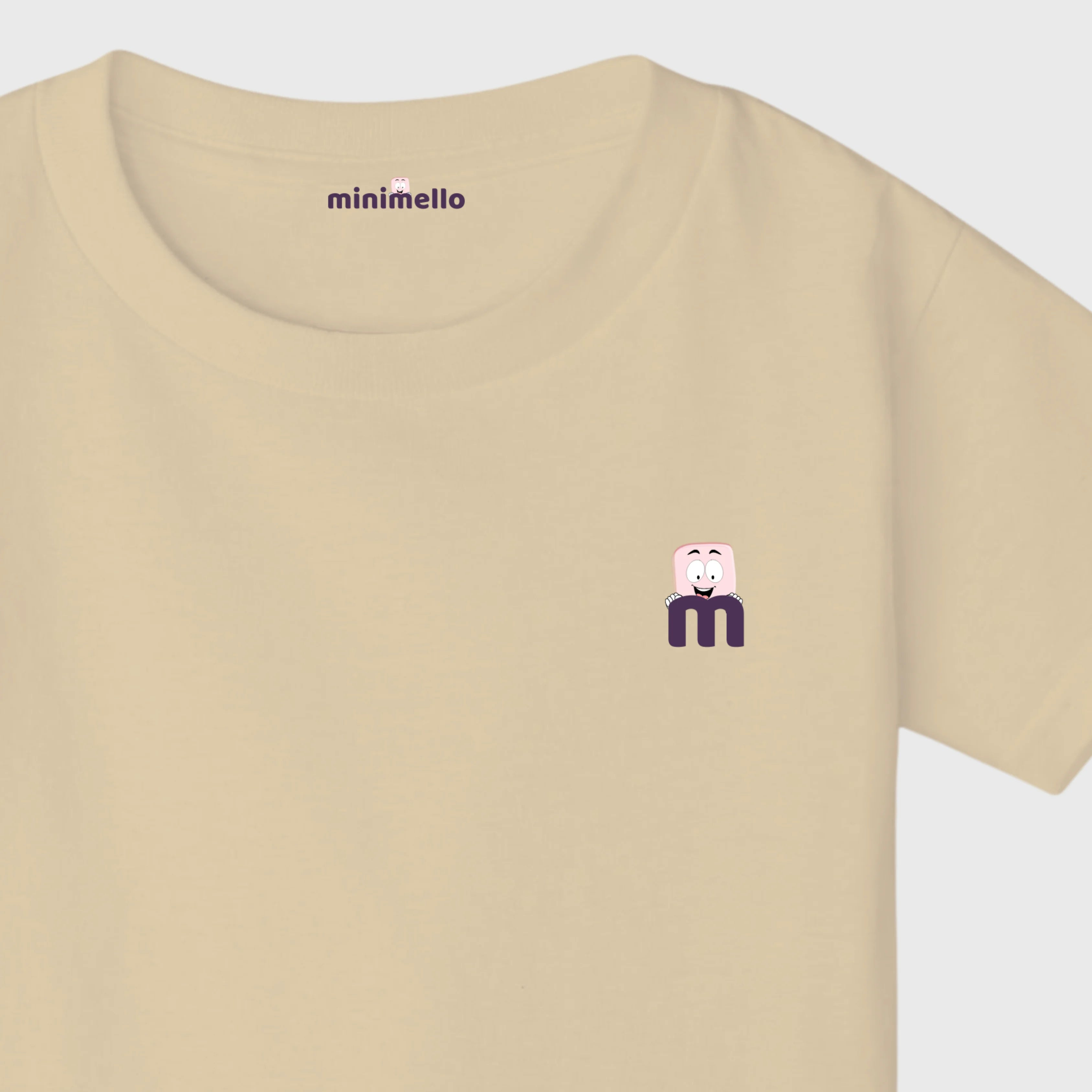 Minimello Signature Logo Tee – beidge