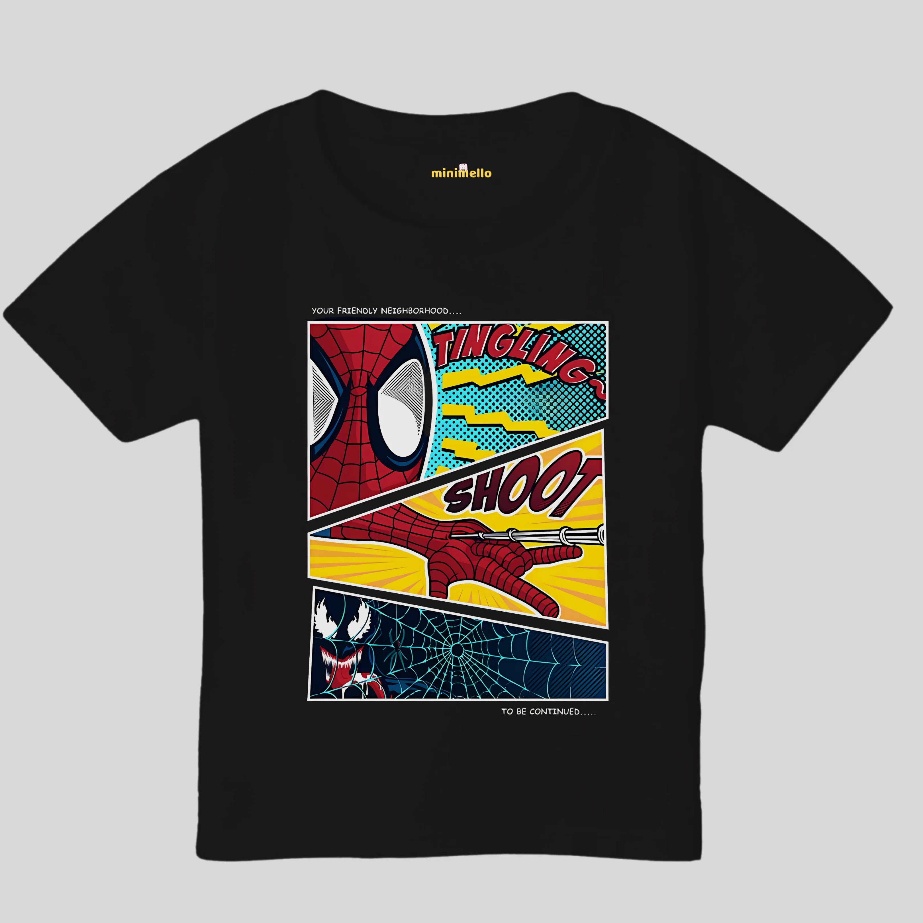 Spider-Man Comic Strip Kids T-Shirt - Minimello