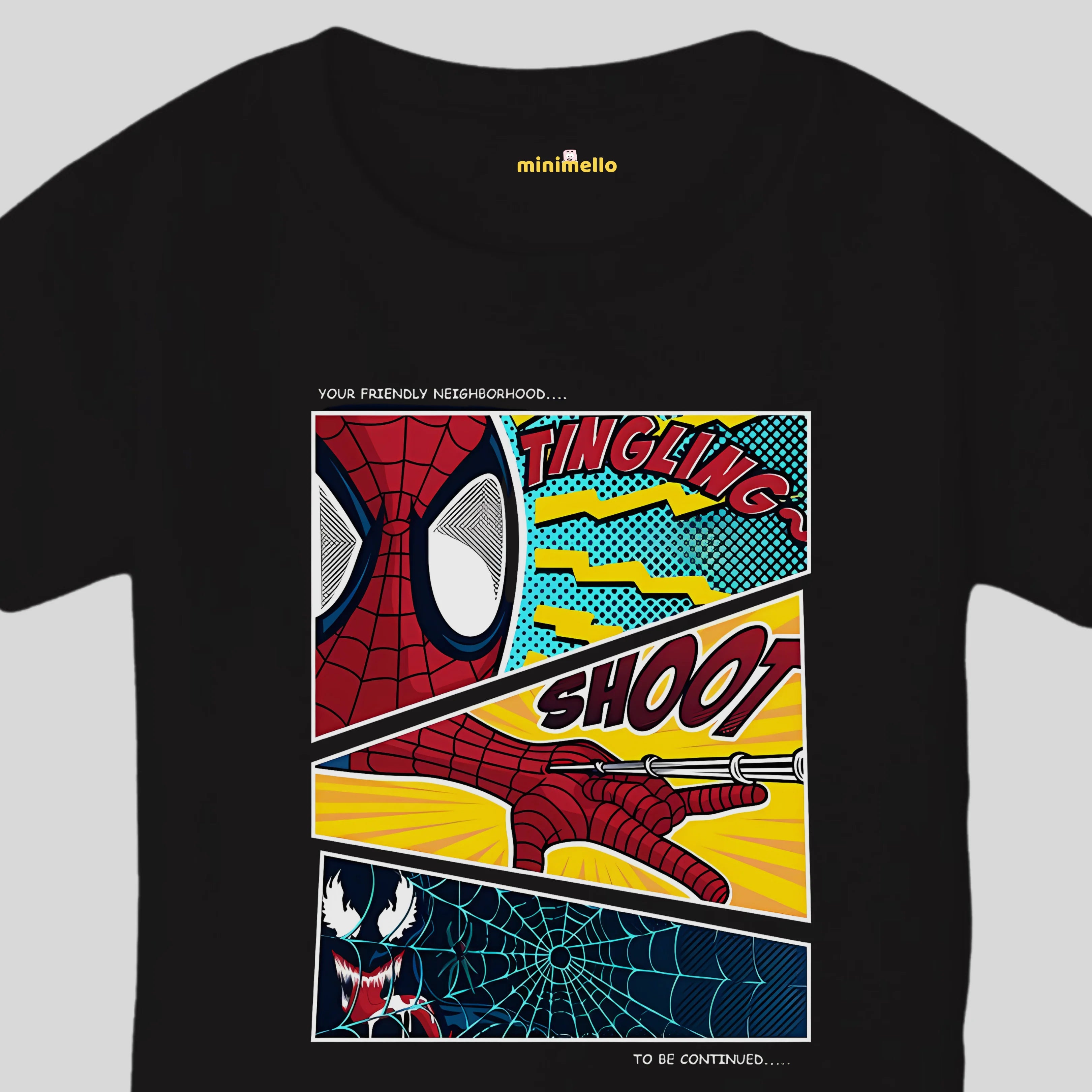 Spider-Man Comic Strip Kids T-Shirt
