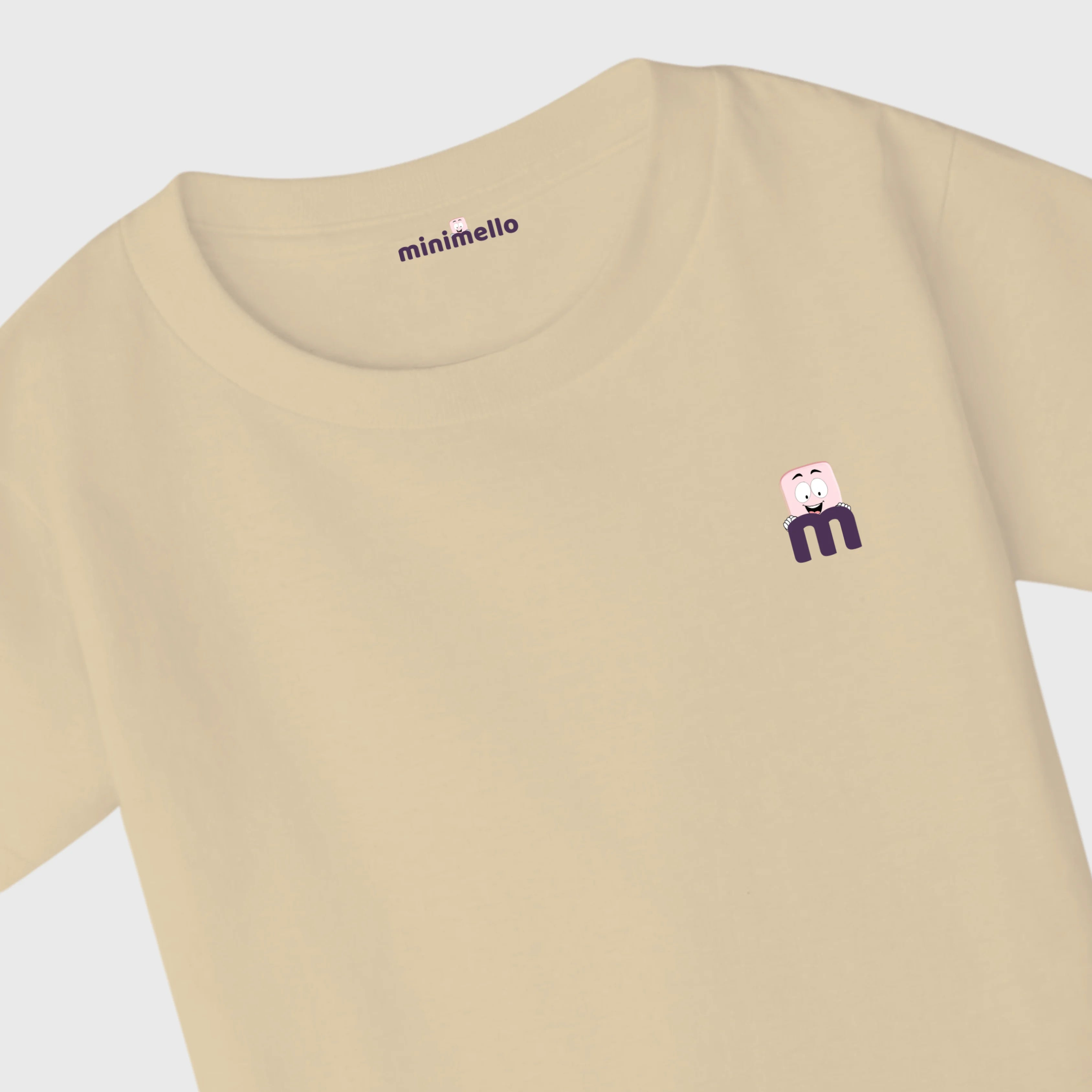 Minimello Signature Logo Tee – beidge - Minimello