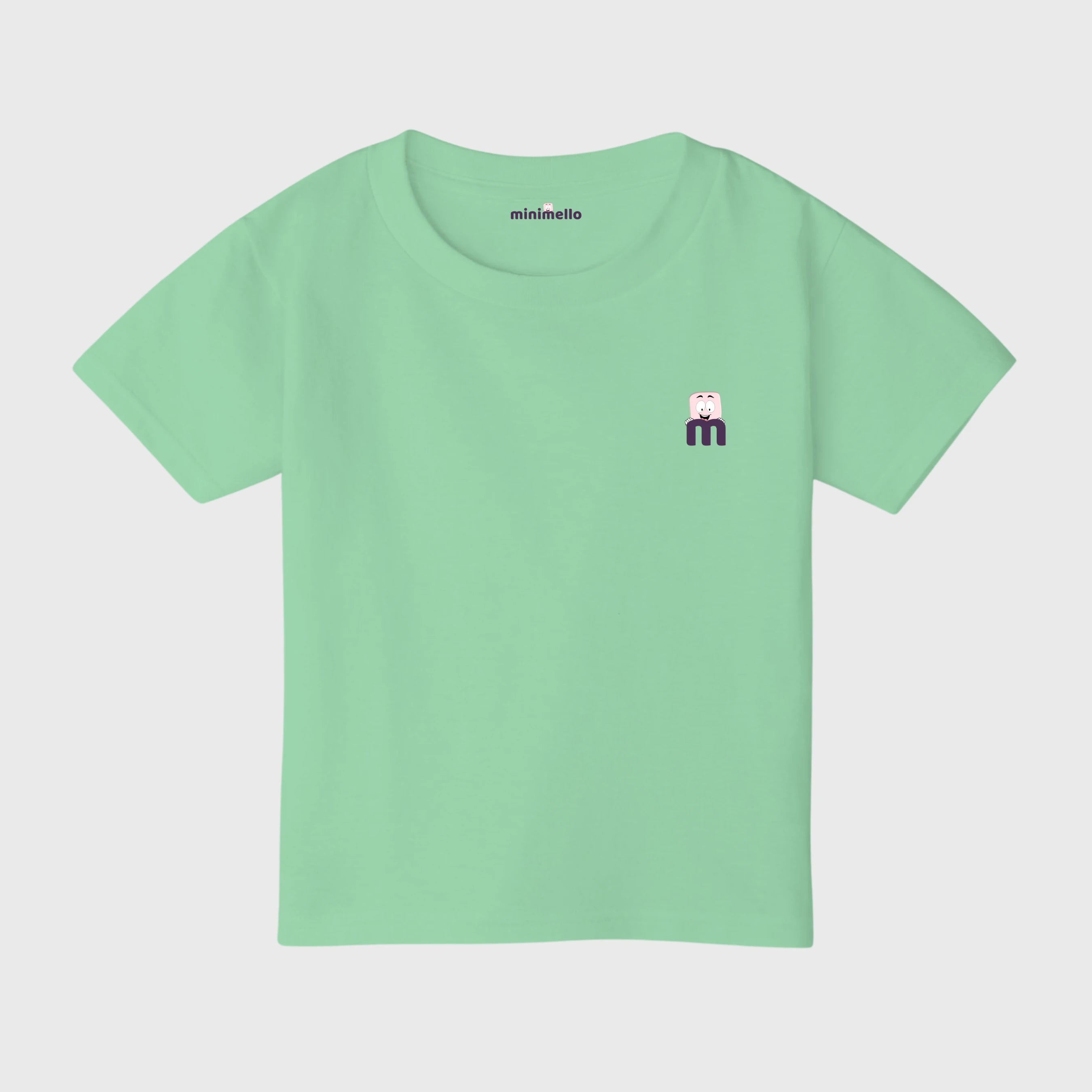 Minimello Signature Logo Tee – Mint Green - Minimello